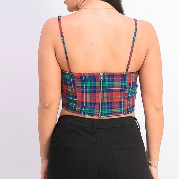 Bershka plaid crop top - Picture 3 of 4
